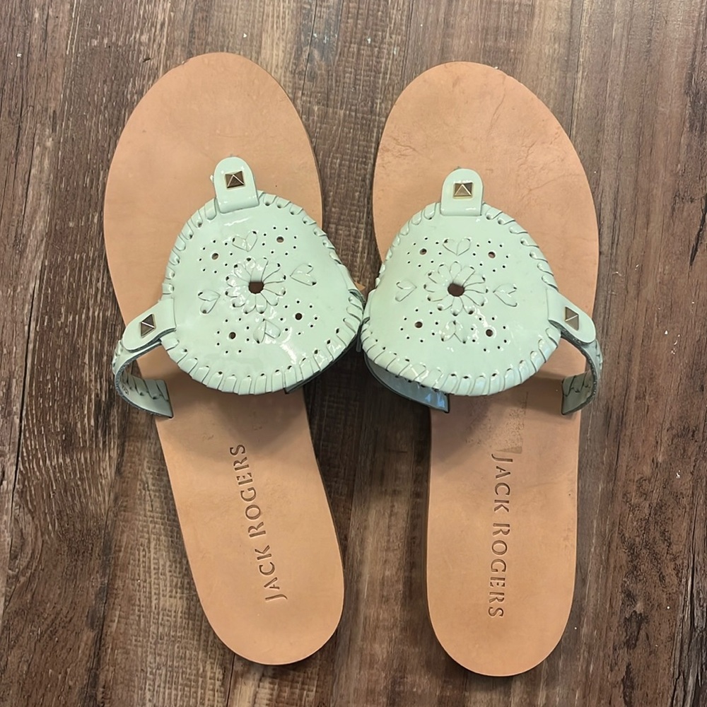 Jack Rogers Seafoam Green Sandals